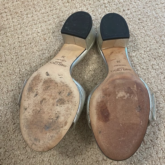 Jimmy choo sparkle shoes, small block heel - Picture 2 of 5